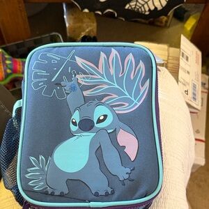 Disney Blue and Pink Stitch Lunch Bag